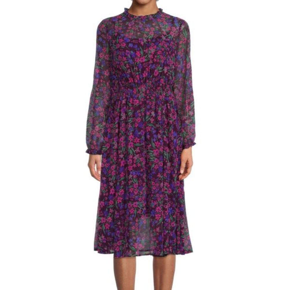 Calvin Klein Floral Fit & Flare Dress 8